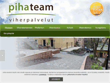 Tablet Screenshot of pihateam.fi